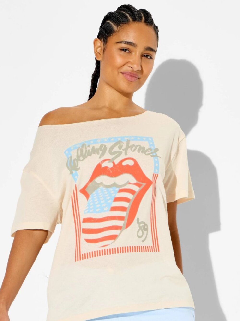 NEW Women's Rolling Stones Americana Short Sleeve Graphic Small T-Shirt